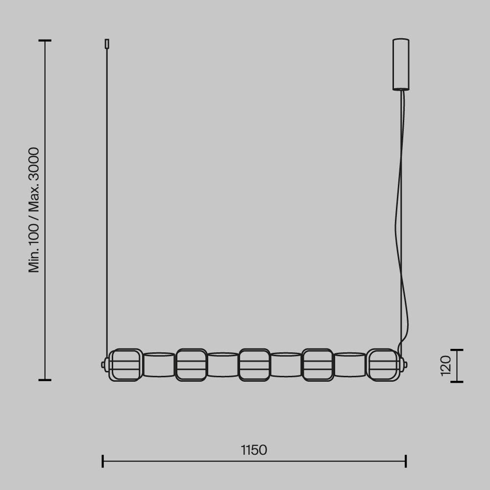 Подвесной светильник Ritmo 3000К 22Вт в Казани