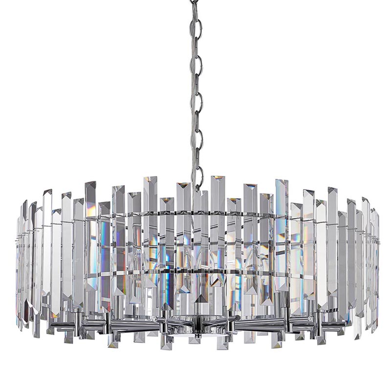 Люстра Langley Chandelier chrome 80 Хром Прозрачный в Казани | Loft Concept 