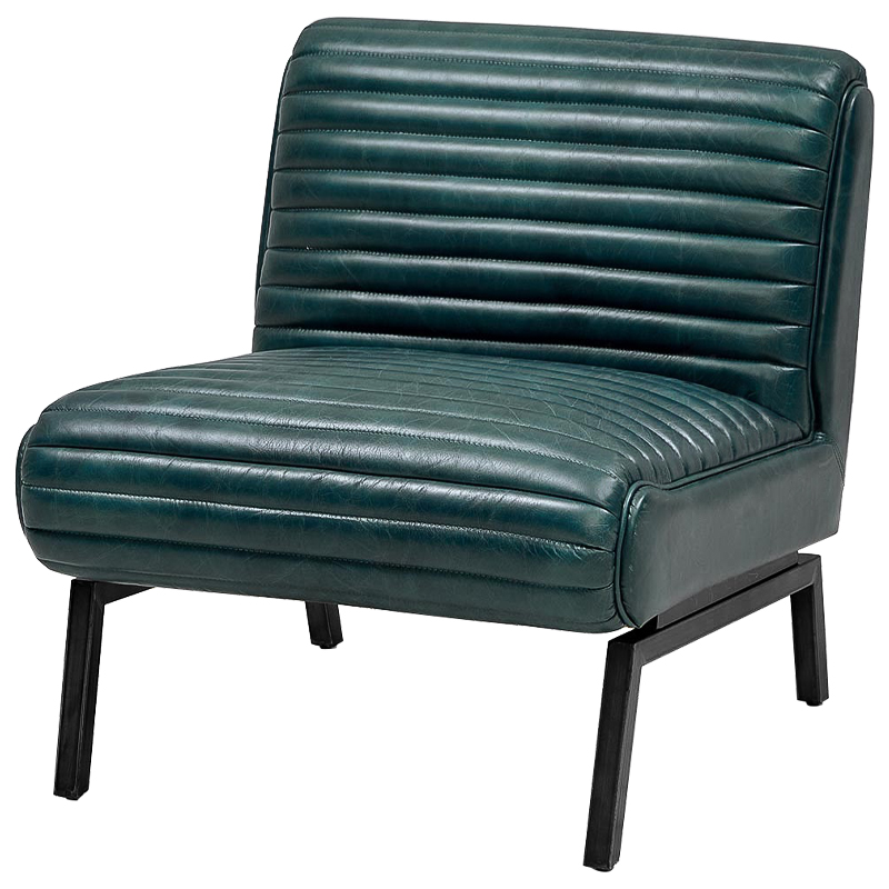 Кресло Gather Emerald Leather Chair Изумрудный в Казани | Loft Concept 