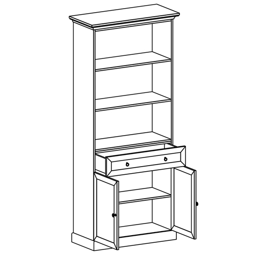 Стеллаж с ящиком и 2-мя дверцами Percent Rack в Казани