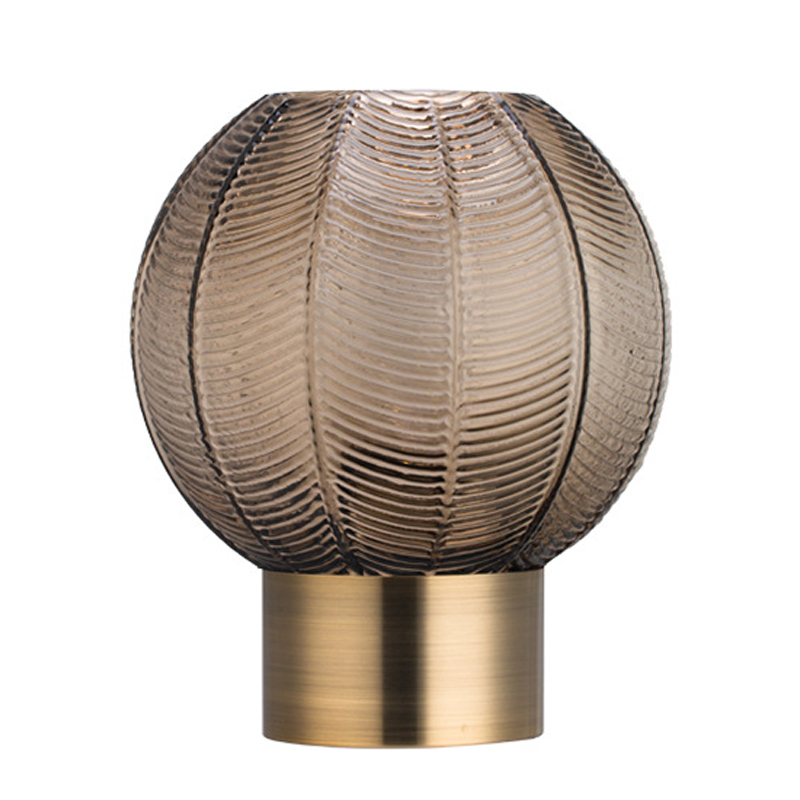 Ваза Vase Golden Throat Ball Gray Серый Глянцевое золото в Казани | Loft Concept 