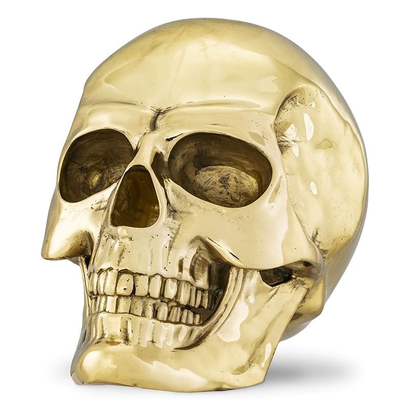 Статуэтка Philipp Plein Gold Skull Element Золотой в Казани | Loft Concept 