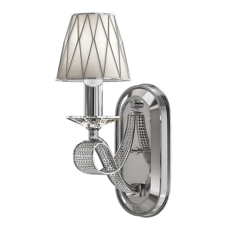 Бра Franseza Sconce chrome Хром Белый в Казани | Loft Concept 