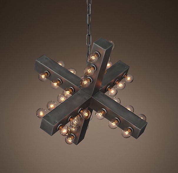 Люстра Nero Chandelier 56 Черный в Казани | Loft Concept 