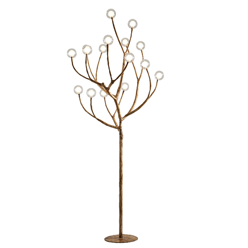 Торшер Tree branch Floor lamp Коричневый Белый в Казани | Loft Concept 