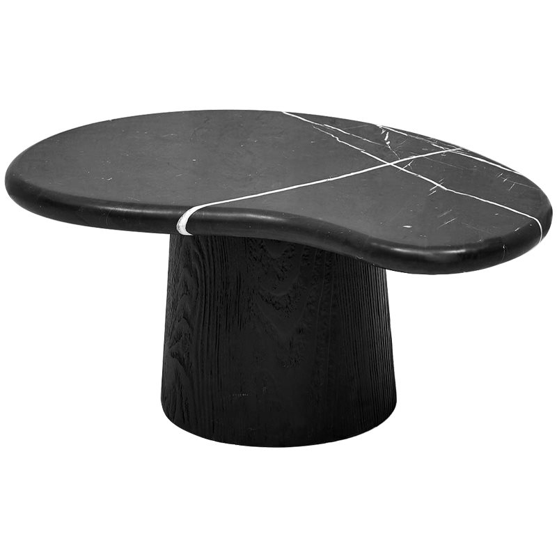 Кофейный стол Geoffroy Coffee Table Черный Мрамор Nero Черный матовый в Казани | Loft Concept 