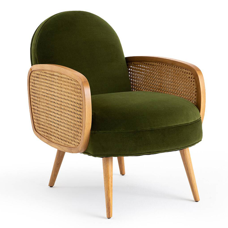 Кресло Morten Wicker Green Armchair Зеленый в Казани | Loft Concept 