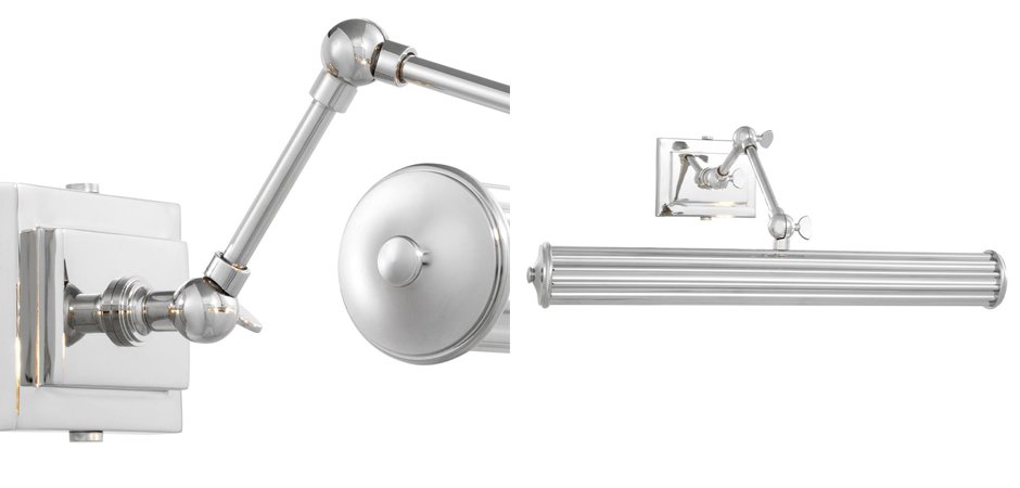 Бра Eichholtz Wall Lamp Luca L Nickel Бра Eichholtz Wall Lamp Luca L Nickel - Loft-Concept в Казани