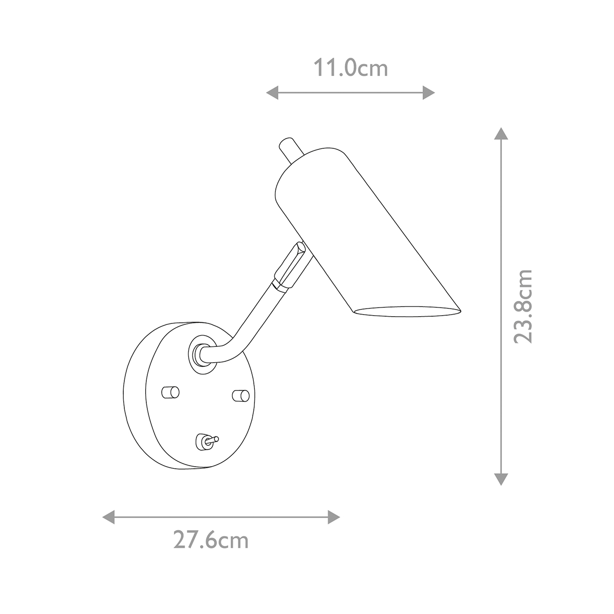 Бра с цилиндрическим плафоном и круглым основанием с выключателем Elstead Lighting в Казани