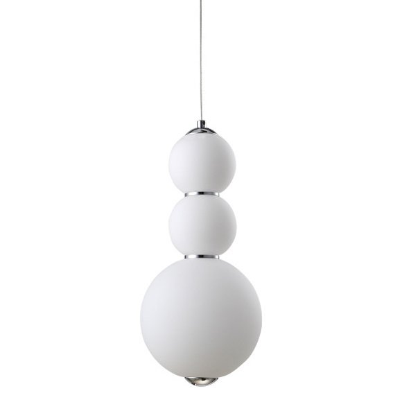 Люстра PEARLS Suspension Pendant Lamp D Белый Хром в Казани | Loft Concept 