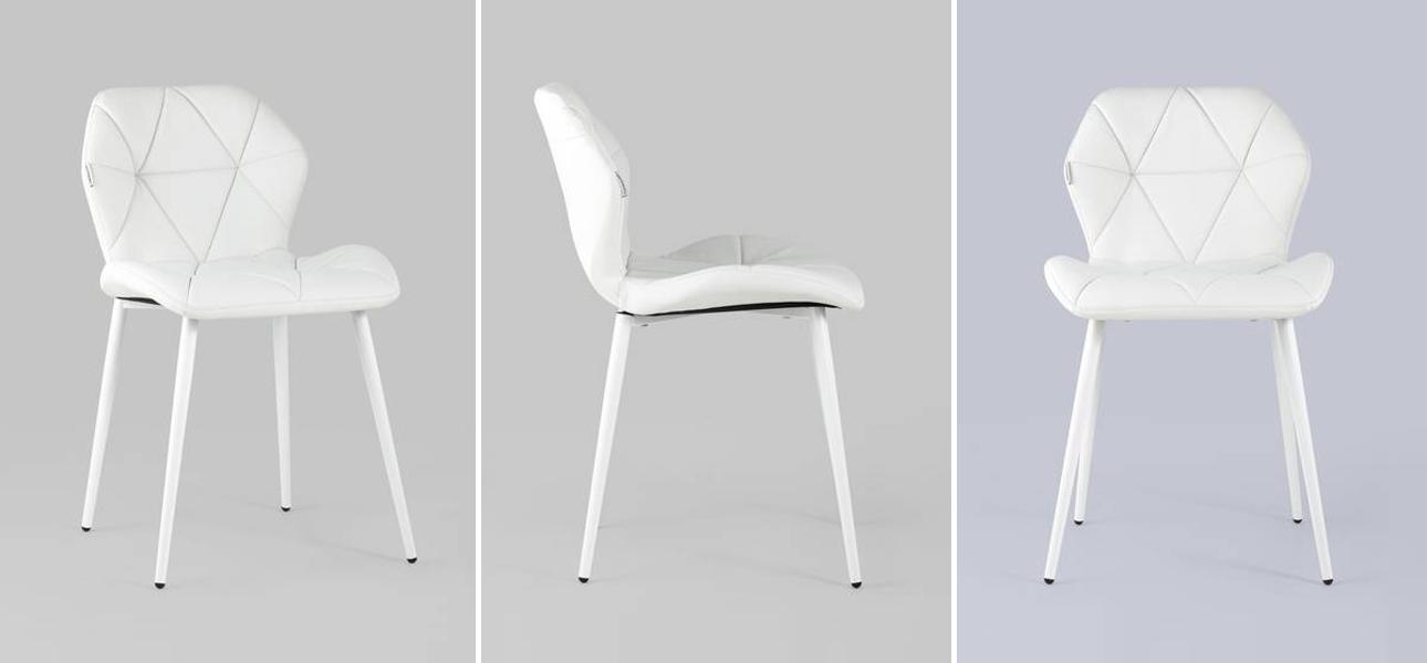 Стул Jeroen II Chair Экокожа Белый цвет - фото