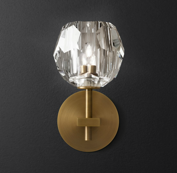 Бра RH Boule de Cristal Single Sconce Brass Латунь в Казани | Loft Concept 