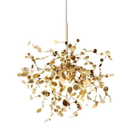 Люстра Terzani Argent Suspension Pendant lamp 40 Gold Глянцевое золото в Казани | Loft Concept 