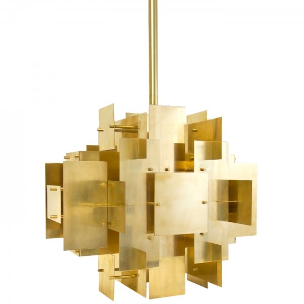 Люстра Jonathan Adler PUZZLE CHANDELIER Латунь в Казани | Loft Concept 