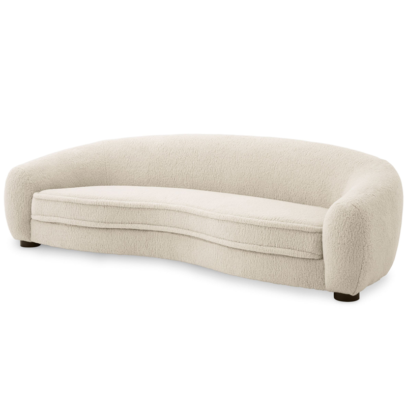 Диван Eichholtz Sofa Freud cream Кремовый Черный в Казани | Loft Concept 