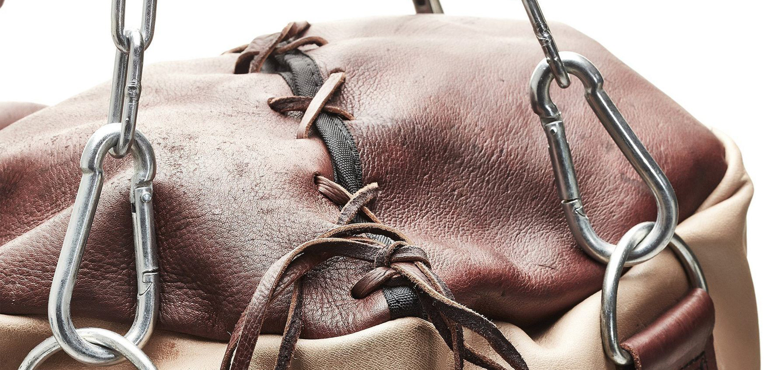 Боксерская груша BROWN LEATHER HEAVY PUNCHING BAG - фото
