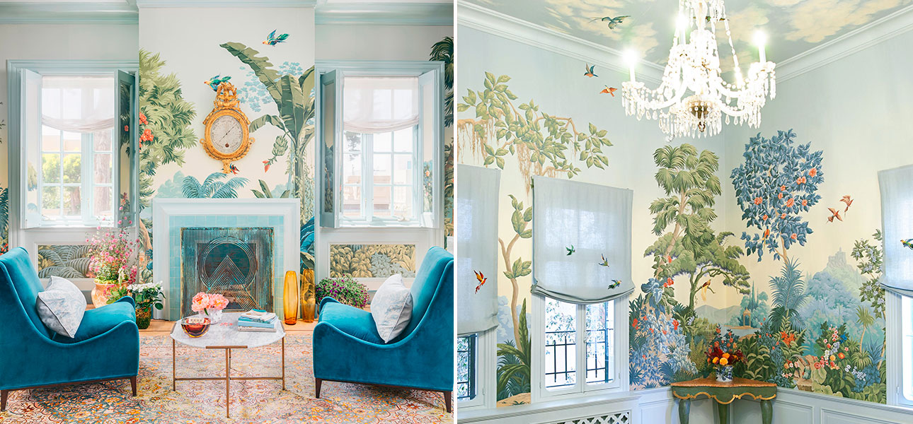 Обои ручная роспись Paradise Lost Celeste on scenic paper - фото №1