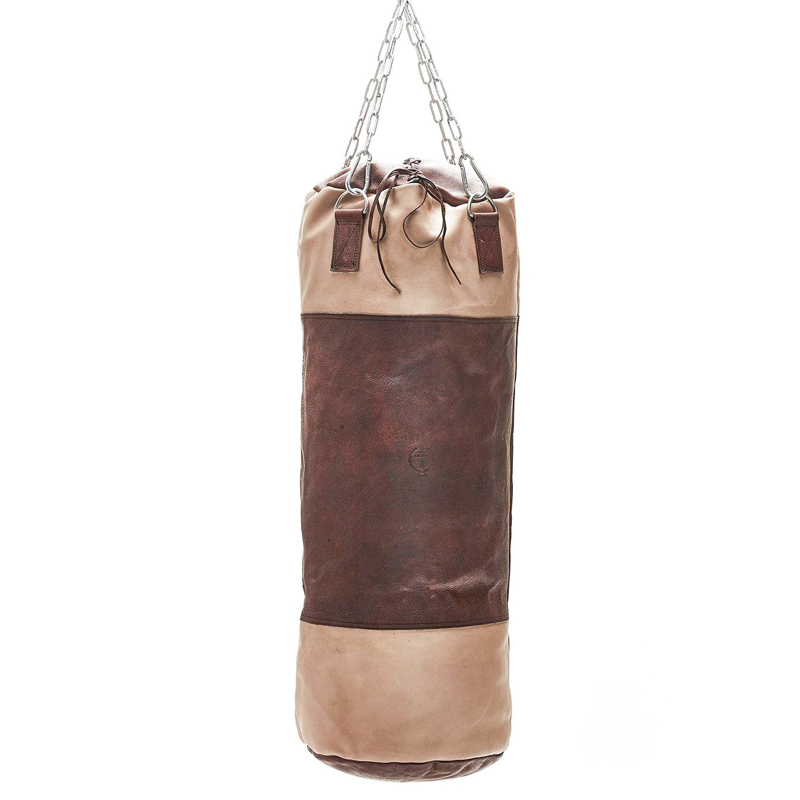 Боксерская груша BROWN LEATHER HEAVY PUNCHING BAG Коричневый Бежевый в Казани | Loft Concept 