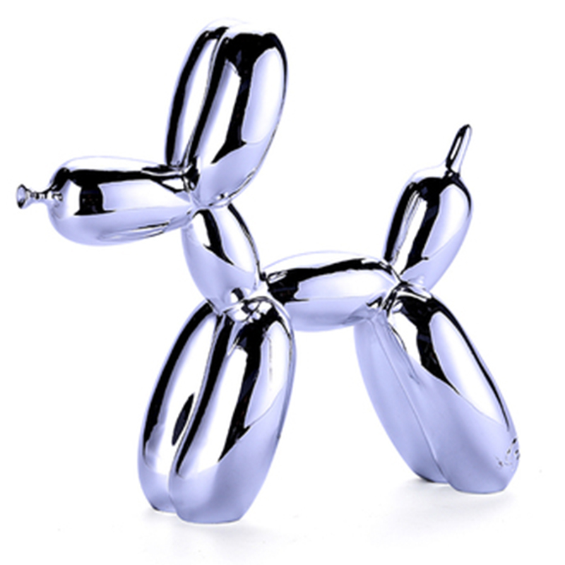 Статуэтка Jeff Koons Balloon Dog medium Silver Серебряный в Казани | Loft Concept 