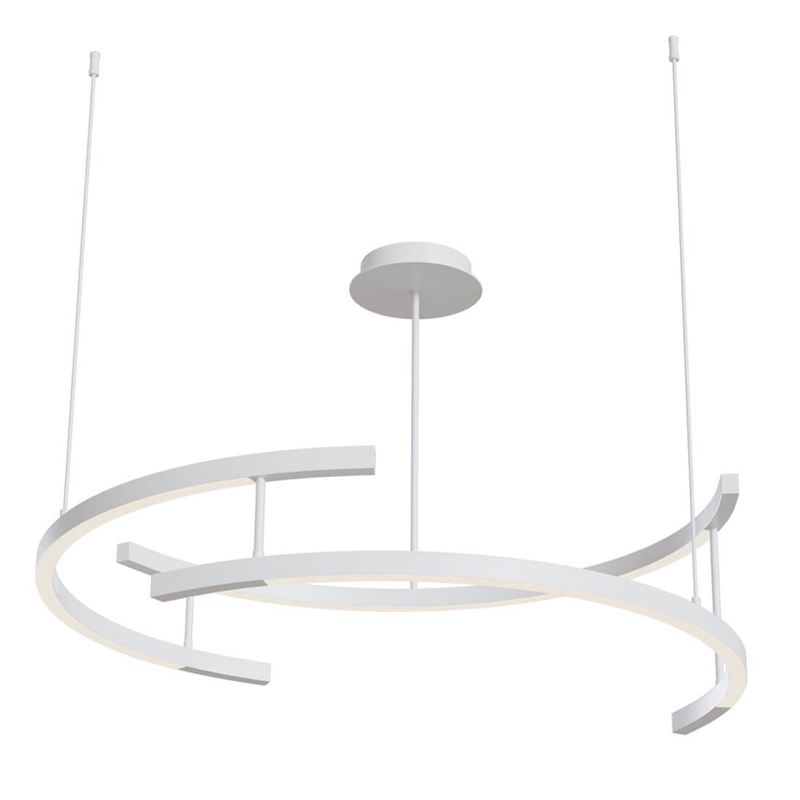 Люстра Smeragde Light Chandelier white arcs Белый в Казани | Loft Concept 