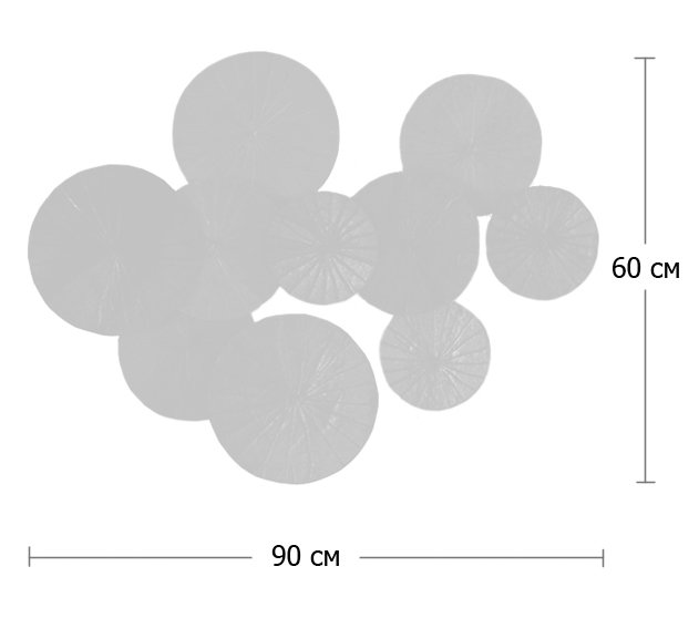 Арт-объект Disc wall art Lotus leaves в Казани