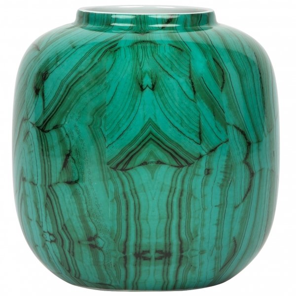 Ваза Malachite Vase Low Малахит в Казани | Loft Concept 