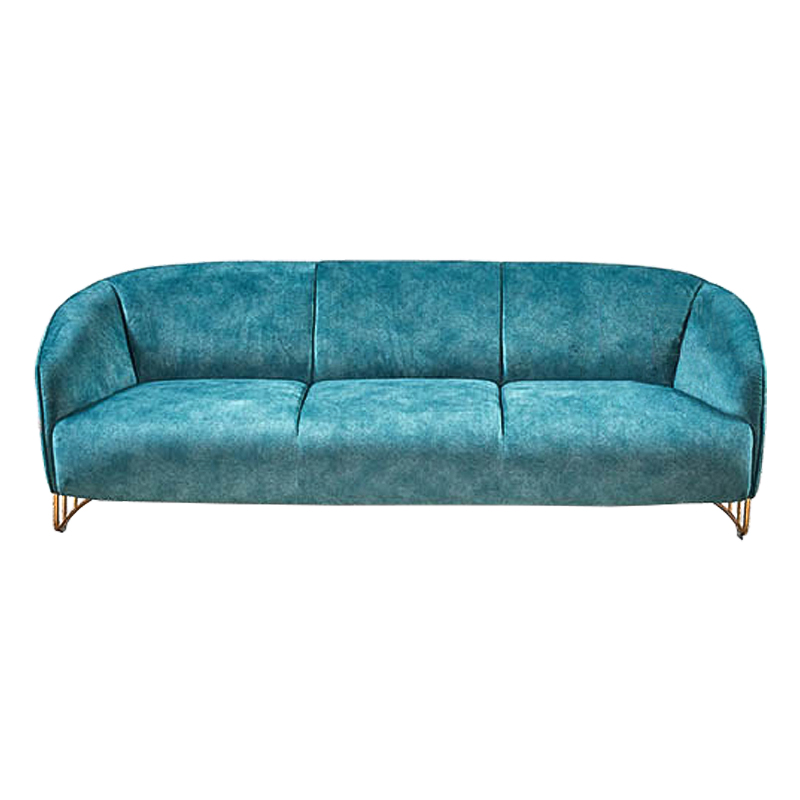 Диван Turquoise Ripples Sofa Бирюзовый Латунь в Казани | Loft Concept 