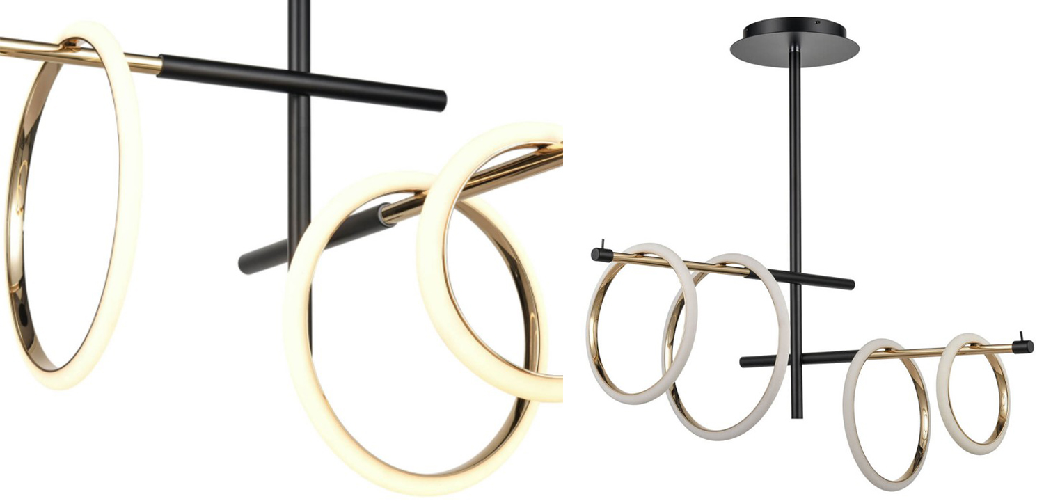 Люстра Jessenia Rings Chandelier 4 - фото