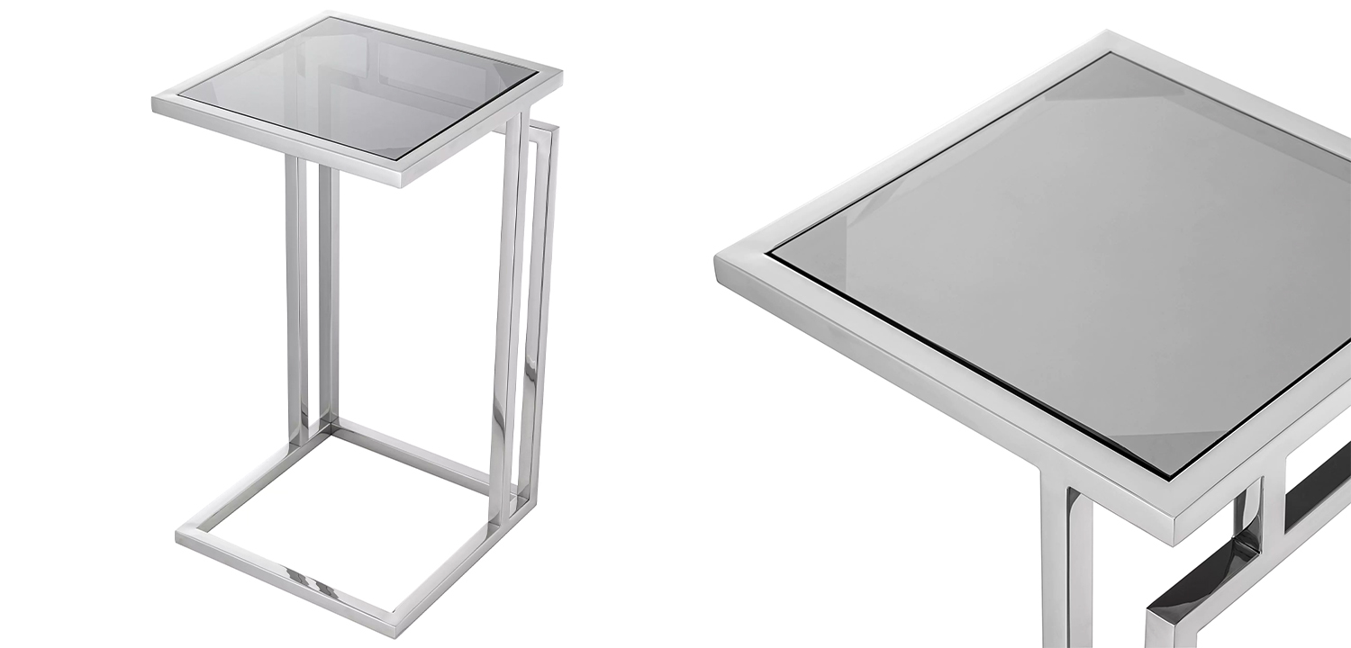 Приставной стол Eichholtz Side Table Marcus Chrome - фото