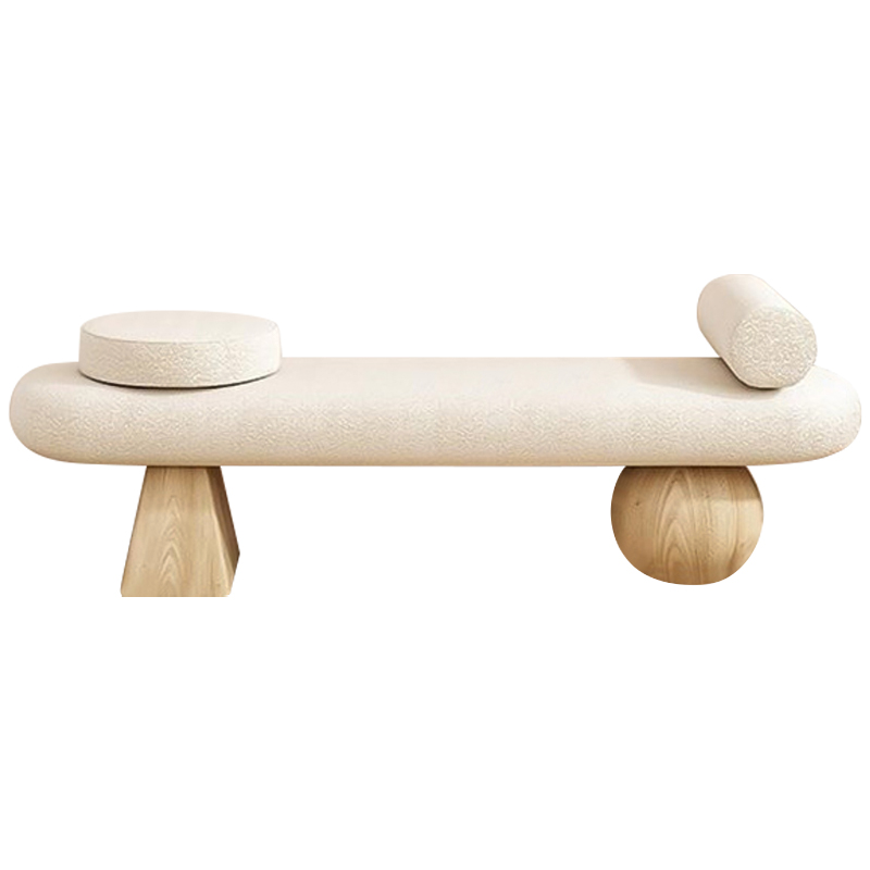 Банкетка Hollie Wooden Forms Bench Бежевый Древесина в Казани | Loft Concept 