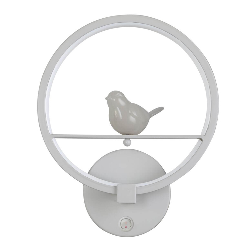 Бра Bird Ring Sconce white Белый в Казани | Loft Concept 