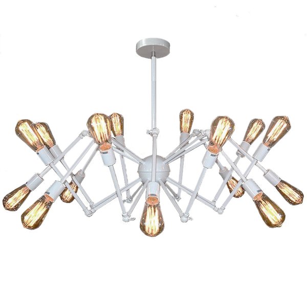 Cветильник Loft Sputnik Chandelier Spider White Белый в Казани | Loft Concept 