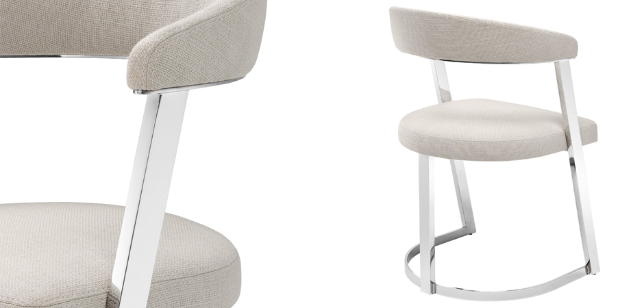 Стул Eichholtz Dining Chair Dexter Nickel Стул Eichholtz Dining Chair Dexter Nickel - Loft-Concept в Казани