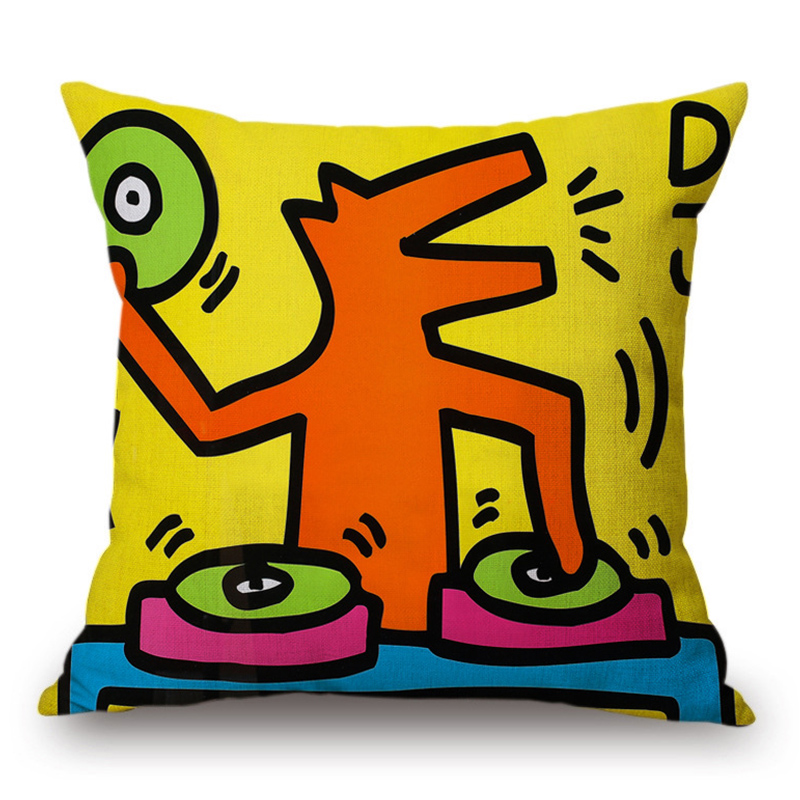 Подушка Keith Haring 3 Мульти в Казани | Loft Concept 