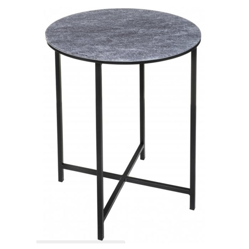 Приставной стол Zermatt Side Table round gray Серый (Gray) в Казани | Loft Concept 