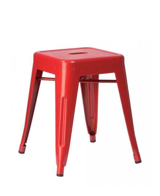 Кухонный стул Tolix Kitchen Stool 45 Черный Салатовый Нержавеющая сталь Голубой Желтый Зеленый Красный Оранжевый Белый в Казани | Loft Concept 