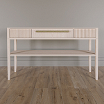 Дизайнерская Консоль с полкой и ящиком Primo Светлый дуб варинант исполнения - 1 | Loft Concept в Казани