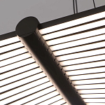 Люстра в виде распахнутых крыльев из тонких металлических планок Flight of Freedom варинант исполнения - 11 | Loft Concept в Казани