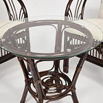 Комплект уличной мебели из ротанга Serenity Dark Brown варинант исполнения - 4 | Loft Concept в Казани