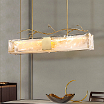 Люстра прямоугольная из фактурного стекла Chandelier Beam варинант исполнения - 6 | Loft Concept в Казани