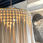 Люстра белая плетеная с кисточками Boho Tassel Chandelier варинант исполнения - 4 | Loft Concept в Казани