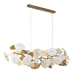 Люстра с белыми и золотистыми цветами G9 Dahlia Flowers Lamp варинант исполнения - 4 | Loft Concept в Казани