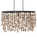 Люстра овальная с подвесками из устричных раковин Sea Ravens варинант исполнения - 3 | Loft Concept в Казани