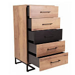 Комод с 5-ю ящиками в стиле лофт Urban Style Space варинант исполнения - 5 | Loft Concept в Казани