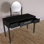 Туалетный Стол с зеркалом Primo Черный дуб варинант исполнения - 8 | Loft Concept в Казани