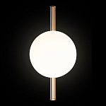 Бра с золотым основанием и белым плафоном в форме шара Bubble варинант исполнения - 5 | Loft Concept в Казани