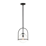 Подвесной светильник с прозрачным плафоном в форме шара в арочной подвеске Hinkley варинант исполнения - 2 | Loft Concept в Казани