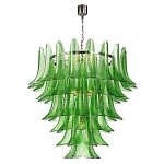 Люстра из семи ярусов зеленого стекла Independence варинант исполнения - 1 | Loft Concept в Казани