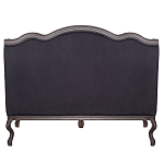 Диван двухместный George Grand Seating black velour варинант исполнения - 3 | Loft Concept в Казани