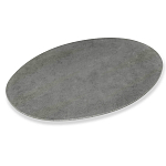 Стол обеденный с серой овальной столешницей из керамики на четырех деревянных ножках Gray Ceramics варинант исполнения - 2 | Loft Concept в Казани